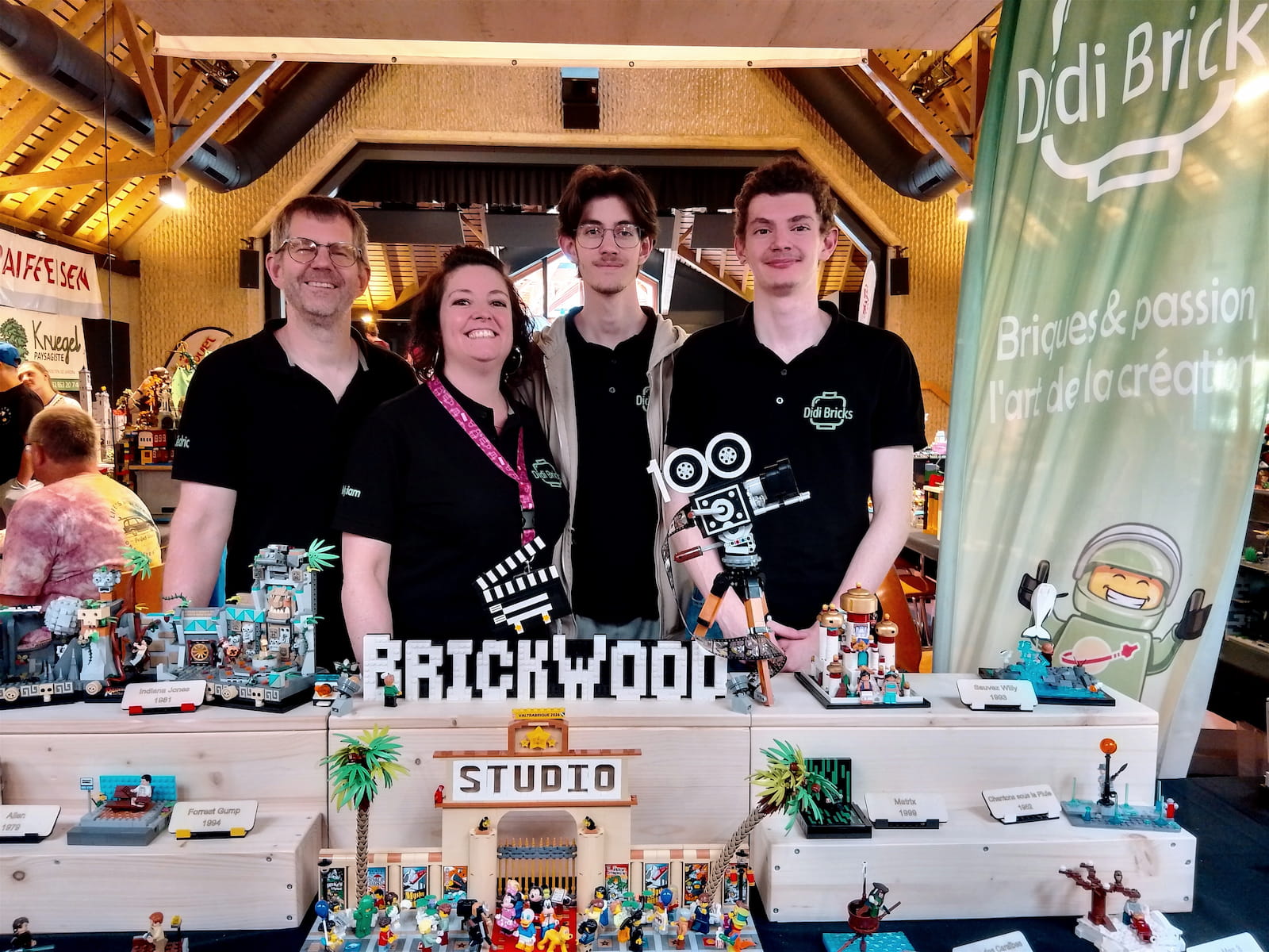 Famille Didi Bricks au stand d'exposition